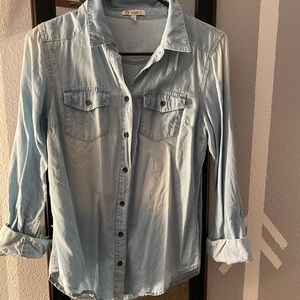 Denim blouse!